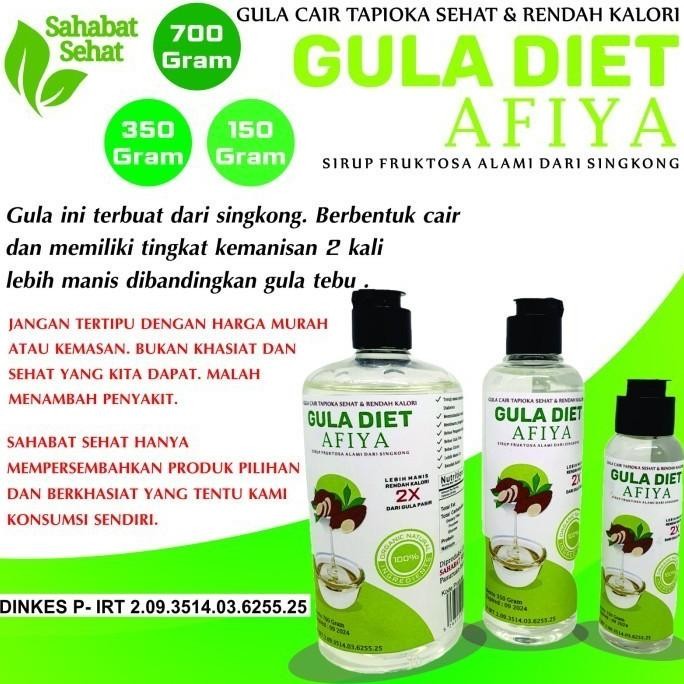 

```````] GULA DIET AFIYA 700 Gram Fruktosa Singkong