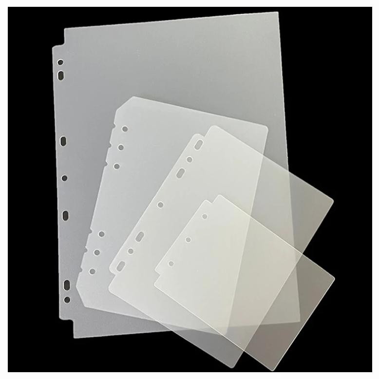 

A5 A4 A6 A7 PP Dividers Separator Transparent Loose Leaf Notebook Divider 3/4/6/7/11 Holes Photocard Binder Photo Album Dividers