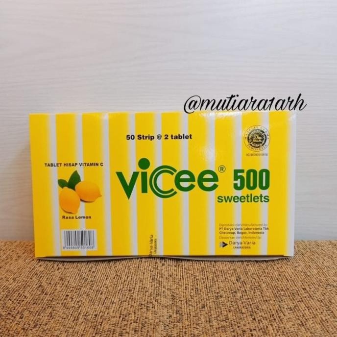

Produk Baru!! VICEE LEMON BOX 100 TABLET 500 MG