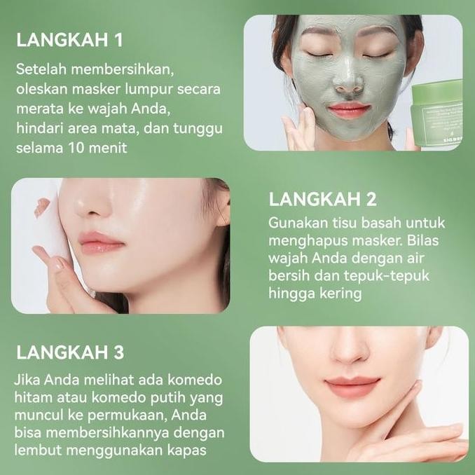Cod Big PromoZia.Doo 2Pcs Australian Tea Tree Clay Mask 100G/60G Face Mask Bedak Wajah Mengontrol Mi