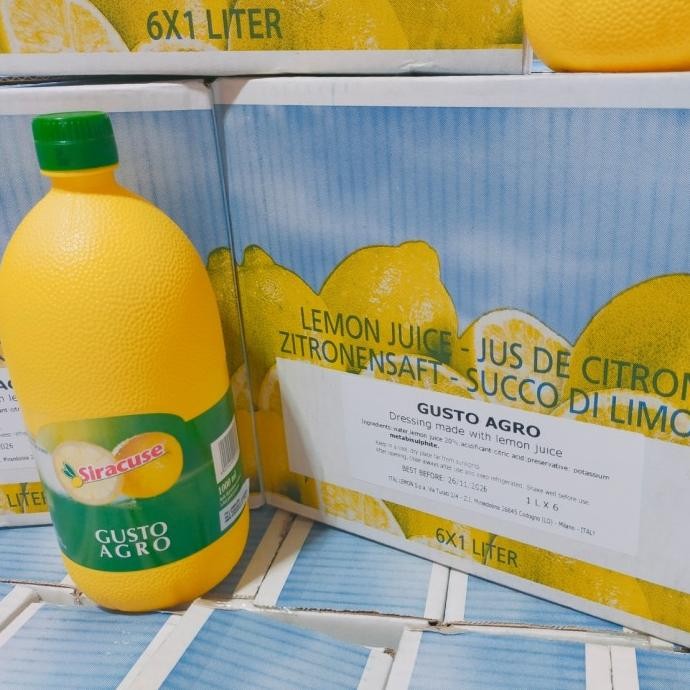 

Produk Baru!! siracuse lemon juice jus 1ltr Gusto agro jeruk