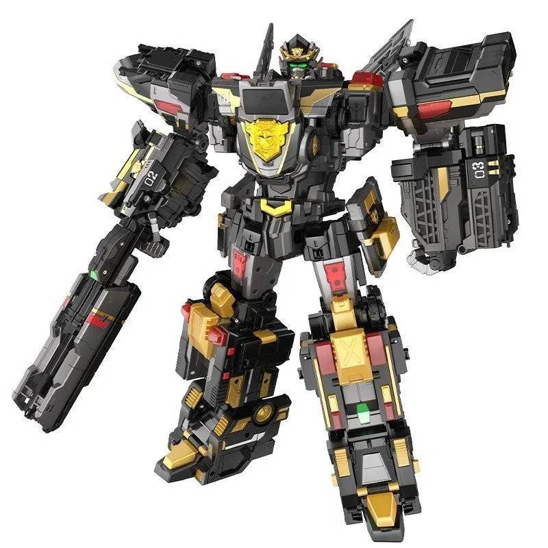 MiniForce 5 In 1 Super Cops JUSTICE TITAN 5-Vehicle Combine Transformation Robot Model Mini Force De