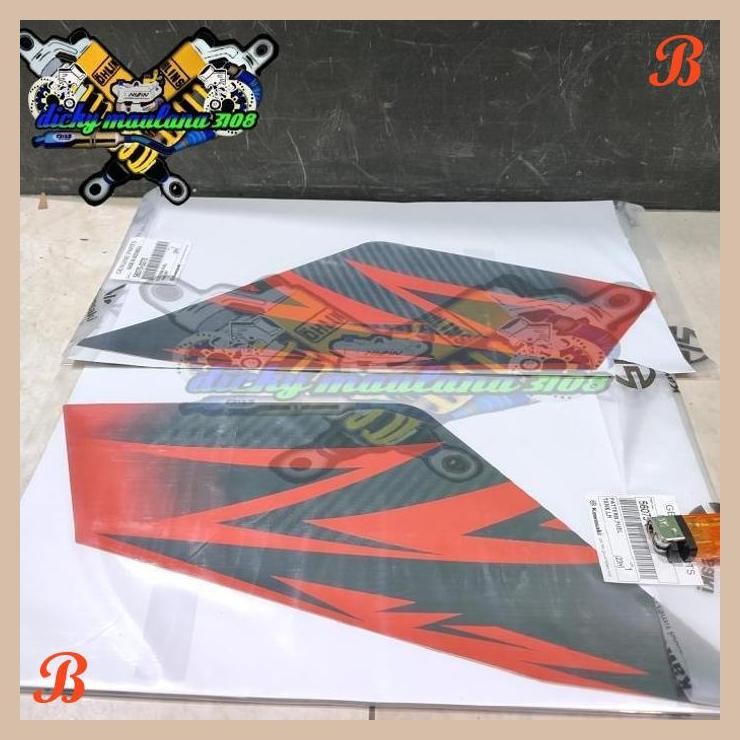 | DIML | STICKER STRIPING TANGKI NINJA 150 SS ORANGE SE 2015 KIRI KANAN ORI KGP