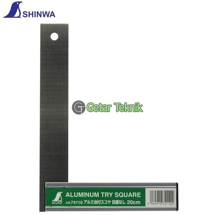 

Penggaris Siku Shinwa 74110 20cm Rules Try Square Aluminum Base TM
