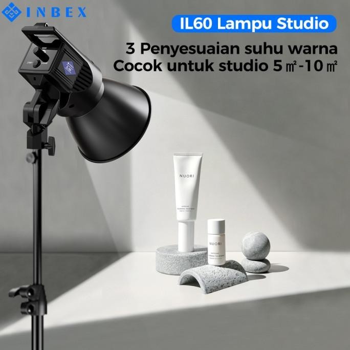 Lampu - Inbex Il60 Lighting Studio 60W Kontent Kreator Lampu Portabel Studio Mini Lighting Foto