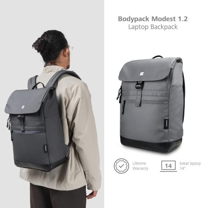new bodypack modest 1.2 laptop backpack tas laptop - abu