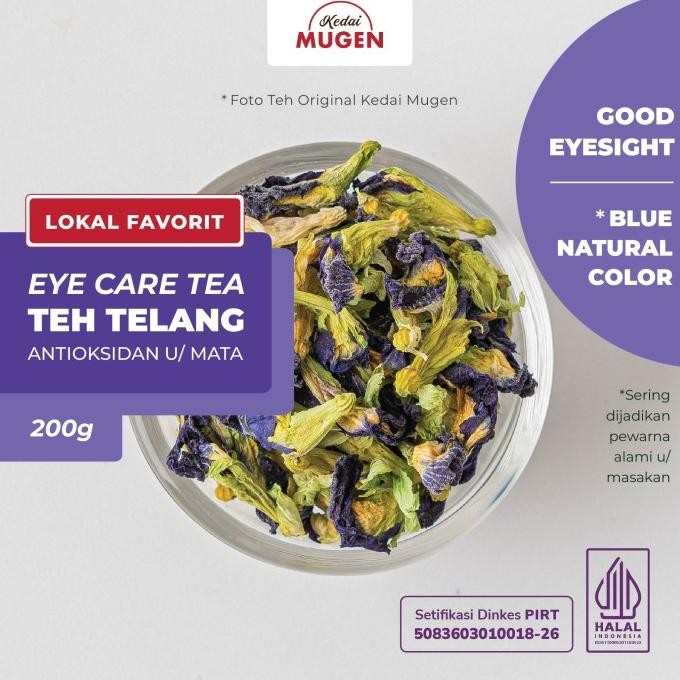

Siap Kirim Teh Bunga Telang Kering/Dried Butterfly Pea Tea Kedai Mugen 200g