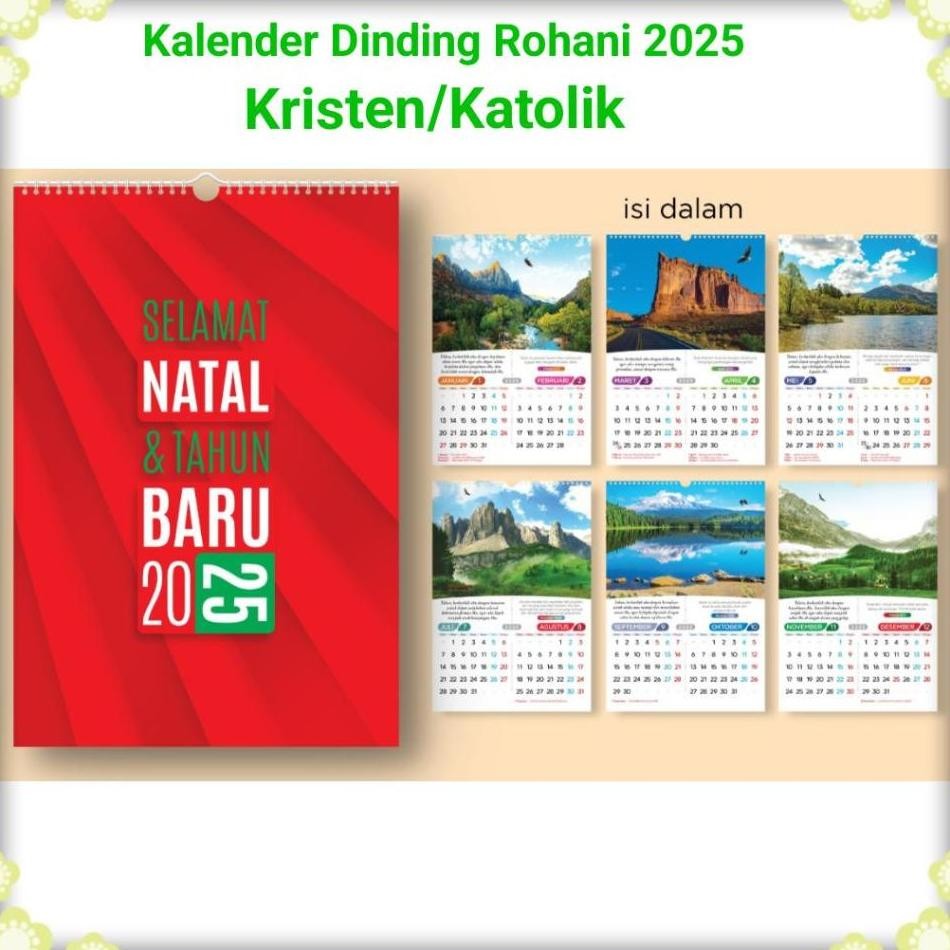 

Alender Dinding Tahun 2025 Dengan Ayat Alitab Rohani. Riten Atoli.