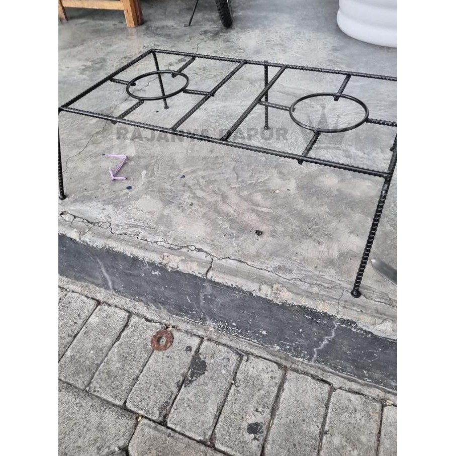 Jagrak Ulir Kompor Gas Rinnai 2 Tungku Jumbo - Tatakan Kompor Rinnai 2 Tungku Jumbo Original Dan Ter