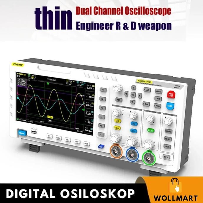Osiloskop Digital Oscilloscope Portable Bandwidth Analog 100 MHz