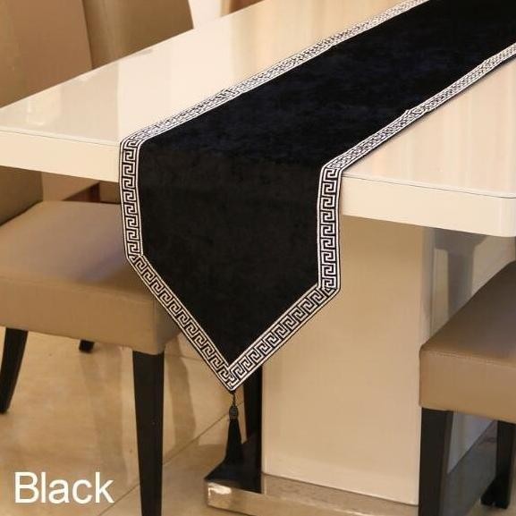 MURAH Table Runner Taplak Meja Bed Runner Panjang Velvet Minimalis Mewah 120 150  210 250 Cm Taplak 