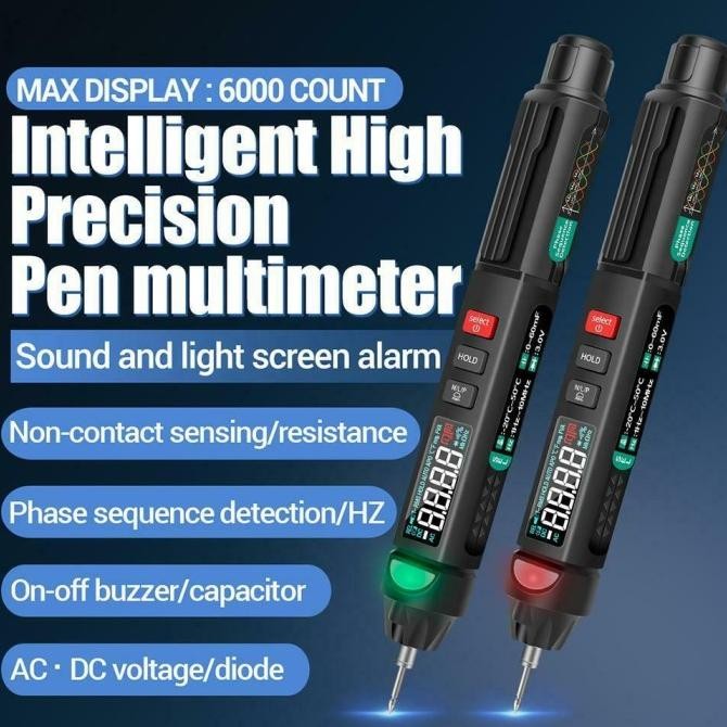 Multitester Multimeter Pen Digital Multimeter Pena Pensil Digital