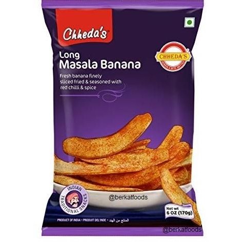 

((((()paling dicari] Long Masala Banana Chips Chheda's /Cemilan Keripik Pisang Rempah India