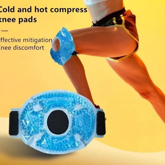 Hot And Cold Knee Gel Beads Kompres Es Lutut Kompres Lutut Dingin Gel Ice Pack Pendingin HTM