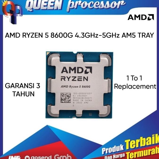 TERMURAH - CPU Processor AMD Ryzen 5 8600G 4.3GHz TRAY Socket AM5