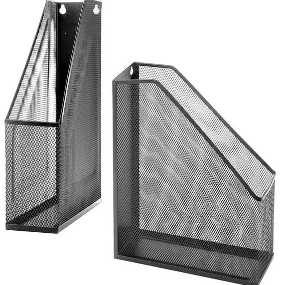 

Magazine Box Tray File Besi Dokumen Susun Hitam Jaring Rak Kertas