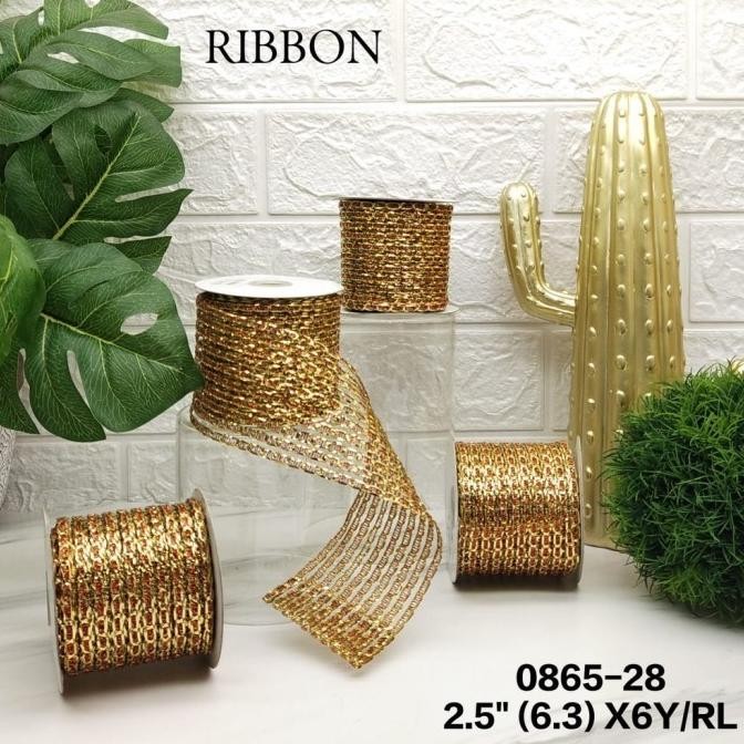 

Sale! Pita Rol Dekorasi Aksesoris Natal 0903-01(Yc-01) Ribbon - 0865-28-549Cm
