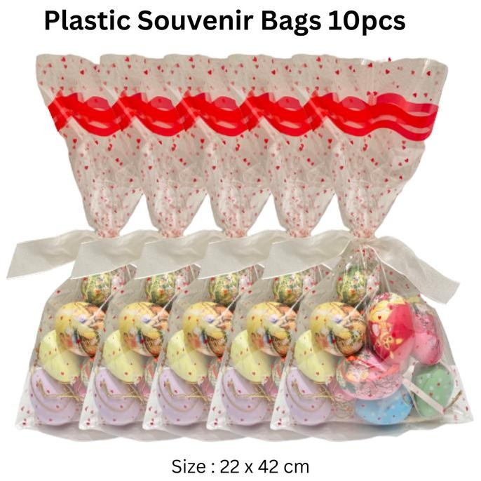 

*#*#*#] Plastic Goodie Bag 10pcs/ Kantong Plastik Souvenir Snack Pesta Ultah