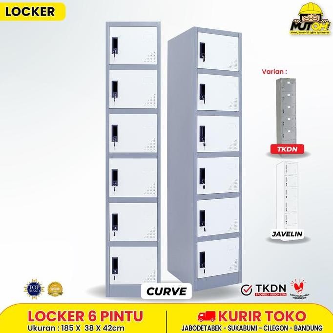 

Loker Locker Besi Lemari Loker Karyawan 6 Pintu Single Mutoh2000