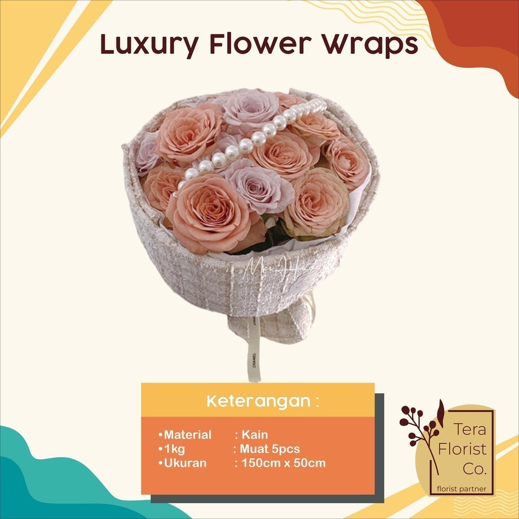 

20 Lembar Luxury Flower Wraps Kertas Buket Bunga Flower Wrapping Kertas Buket Wrap Paper Bungkus Bouquet Pembungkus Kado P.XXF