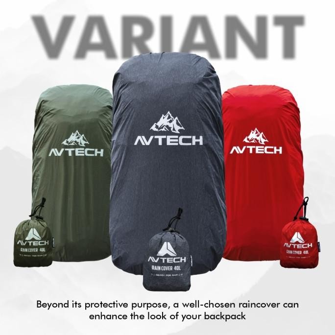 Avtech - Raincover Ready For Rain Carrier 40L - Cover Bag Waterproof - Pelindung Tas 40 Liter