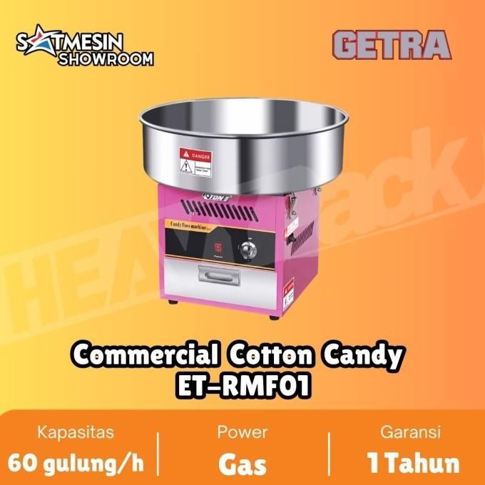 CO Commercial Cotton Candy Getra Gas ET-RMF01 / Mesin Gulali Arum Manis