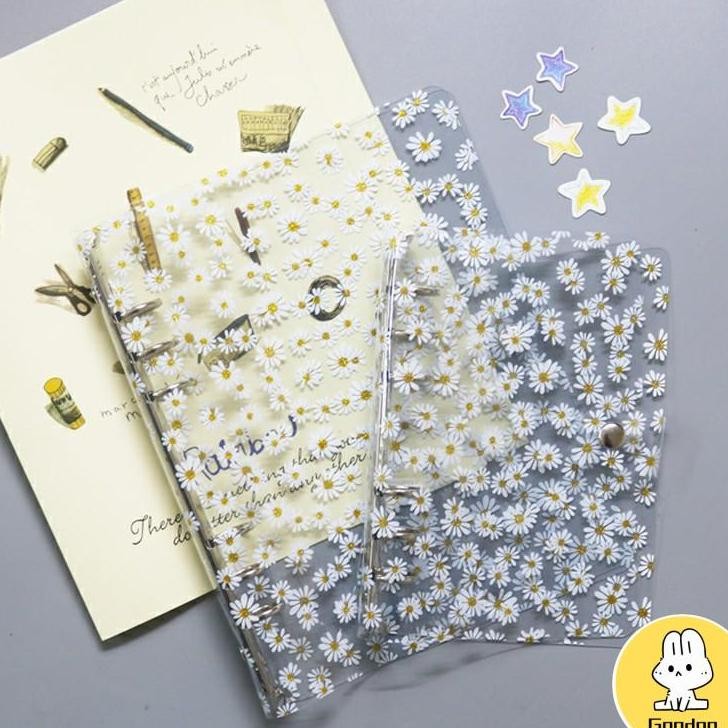 

Buu Noteboo Catatan Diary A6 Cover Pvc Tranparan Motif Bunga Daiy Doo