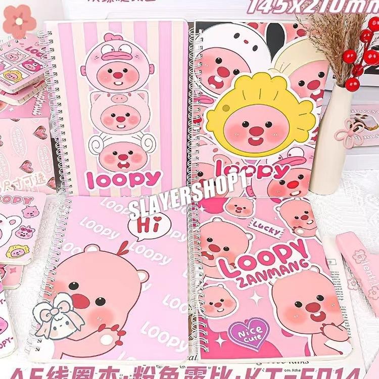 

Ready Loopy Capybara Noteboo A5 1 Paet 4 Pc Buu Diary Aethetic Buu Jurnal Aethetic Eolah 60 Lembar