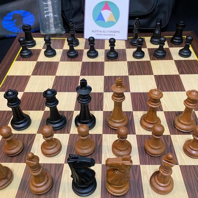 PROMO Set Catur Kayu Sawo Model Kuda STAUNTON Papan Standar Percasi Koleksi Kualitas Bagus Eksklusif