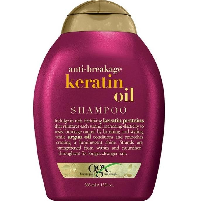 Ogx Organix Anti Breakage Keratin Oil Shampoo 385Ml Original Dan Terpercaya