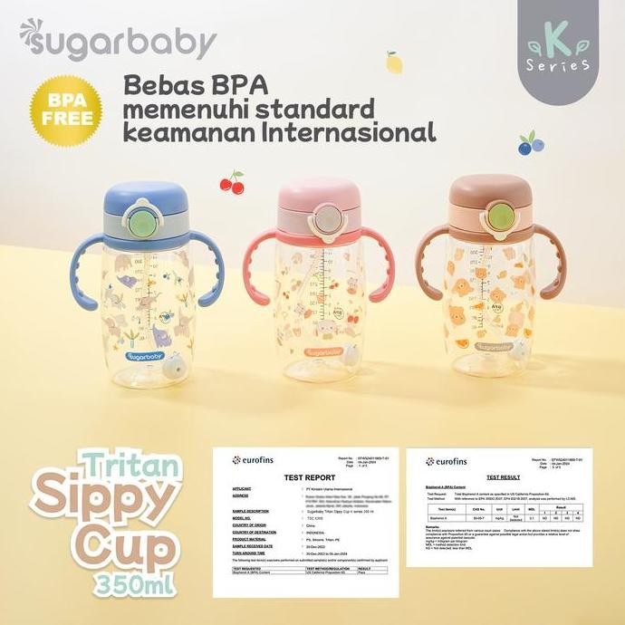 

Sugar Baby Tritan Sippy Cup K Series 350Ml/Botol Minum Bayi Bebas Bpa/Botol Anak Anti Tumpah/Gelas Anak/Premium Tritan Bottle Original Dan Terpercaya