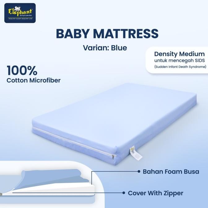 Matras Bayi Blue / Kasur Bayi / Mattress Baby Box Busa Elephant