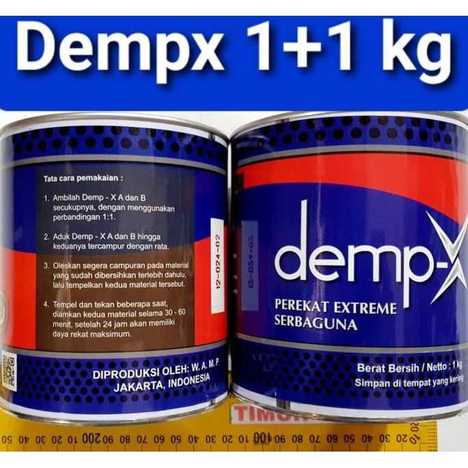 

TERMURAH Lem Demp-x 1kg+1kg / Lem DempX 2 kg / Lem Perekat Extra Serba Guna