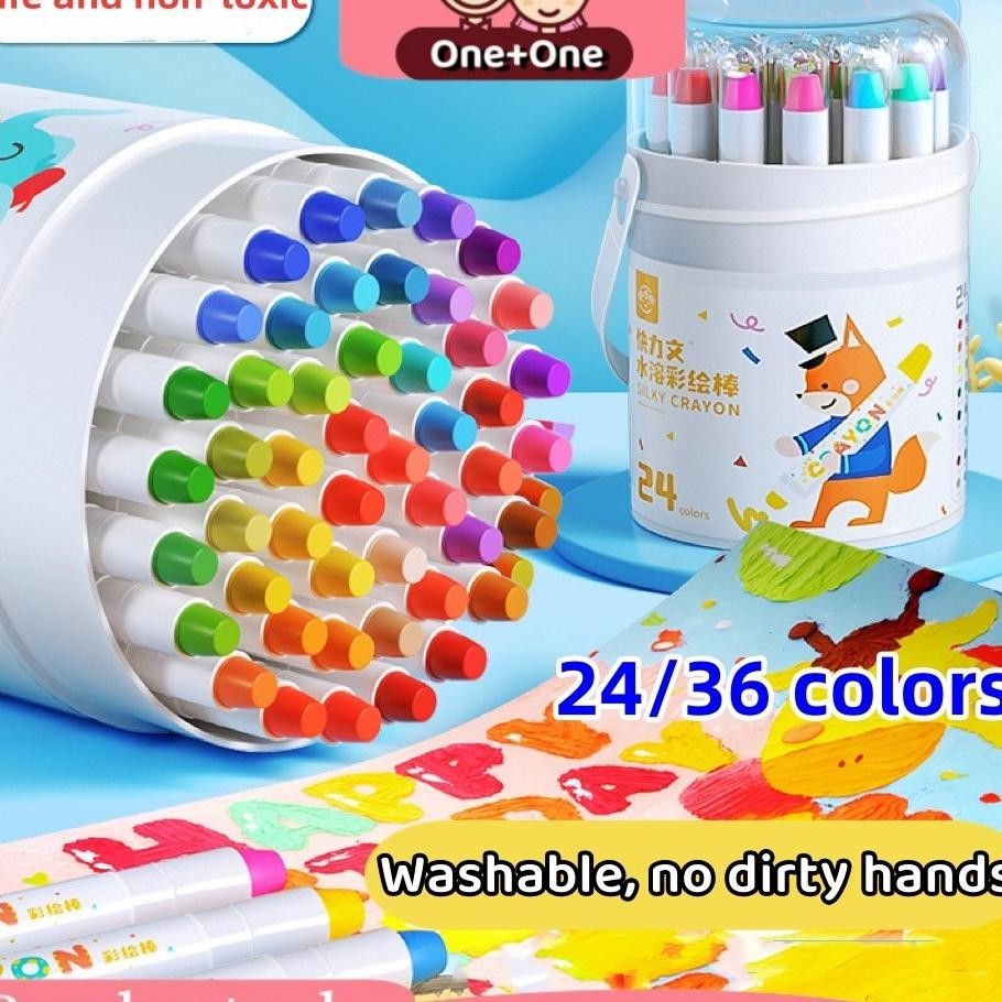

Free Bruhready To Oneone Crayon Putar Wahable Ily Crayon 243648 Warna Colorful Buet Rayon Mewarnai Alat Warna Et Ana Wipe And Clean
