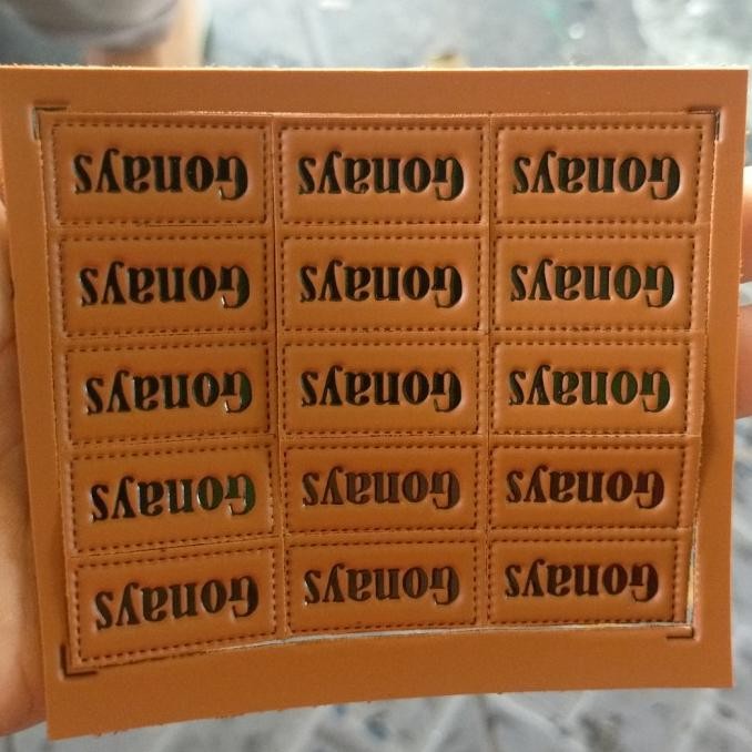 

HOT SALE label kulit imitasi, imitasi sablon embos, label merek celana