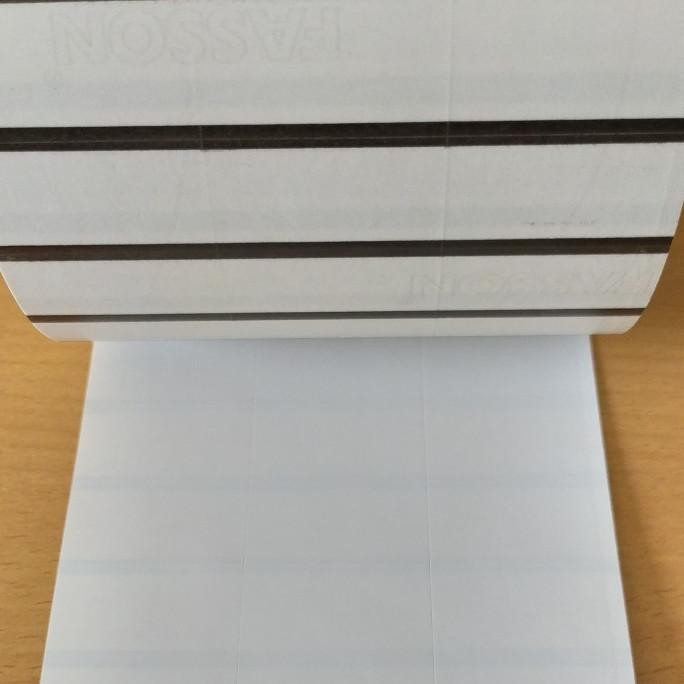 

HOT PROMO LABEL BARCODE 32 X 18 (3 LINE) KERTAS STICKER LABEL SEMICOATED 32x18