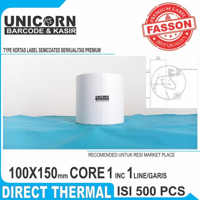 

MURAH Label Resi Tokopedia 100 x 150 mm/4inc x 6inc @ 500 pcs Direct Thermal