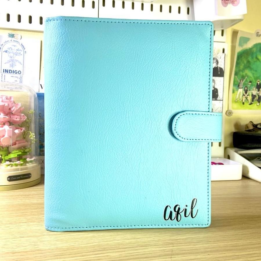 

Binder Cutom Nama Peial Huruf Timbul Uuran A6 A5 B5 Binder Nama Elegant