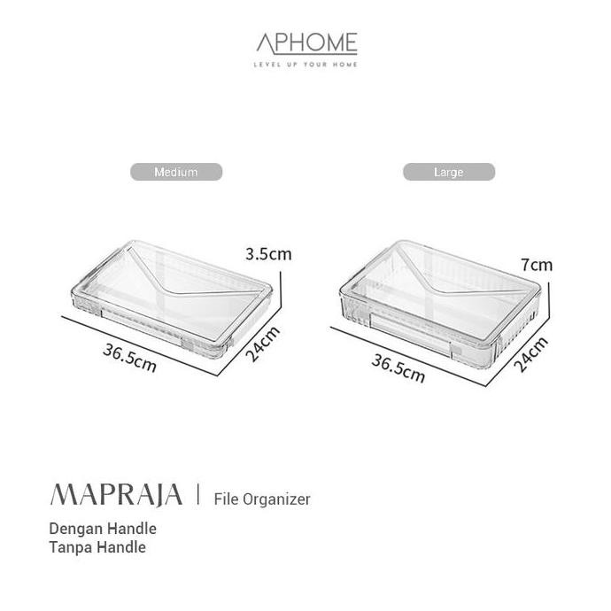 

APHOME Kotak Penyimpanan Kertas dan Map File Organizer Transparent Paper Box Storage Clear MAPRAJA