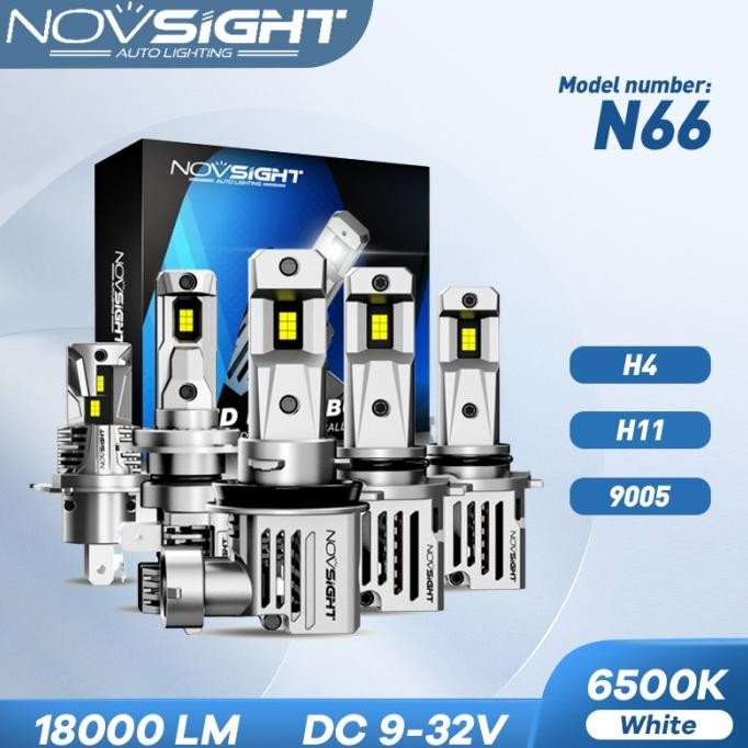 N Lampu Bohlam Depan Besar Mobil Novsight N66 Headlight