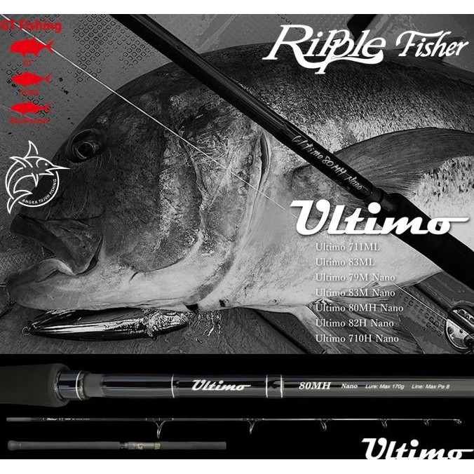 Ripple Fisher Ultimo Popping Casting Rod Joran Pancing din