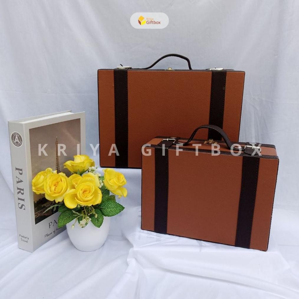 

SALE Box Hamper Model Koper Kotak Bahan Kulit Sintetis Murah | Hardbox Custom Handmade We69