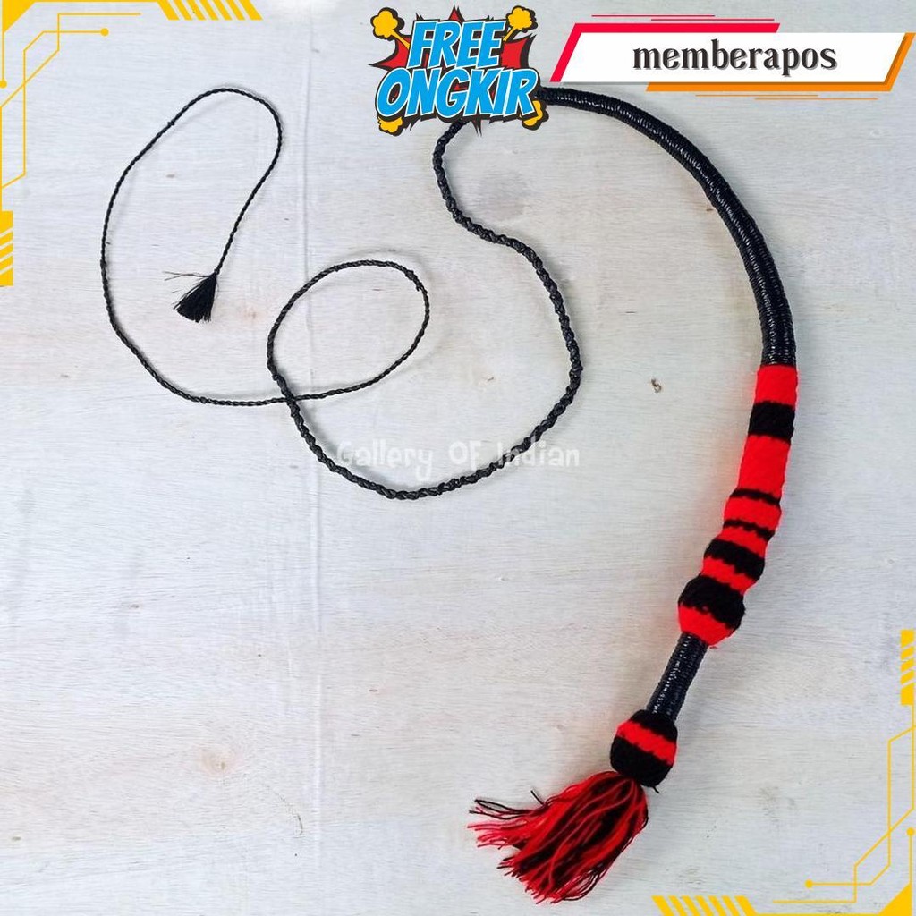 Pecut Bopo Panjang 3-3,2 Meter | Pecut Kuda Lumping | Pecut Gambuh | Cemeti Cod