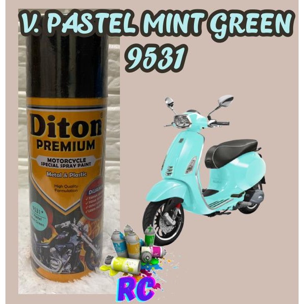 Sale Cat Pilox Diton Premium 9531 Warna Pastel Hijau Min Mint Green 400Cc P