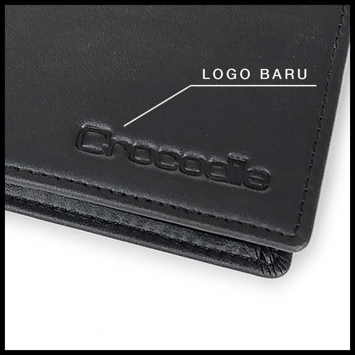 Terlaris Crocodile 885By Dompet Pria Men Wallet Leather Kulit Original - Hitam Good Quality