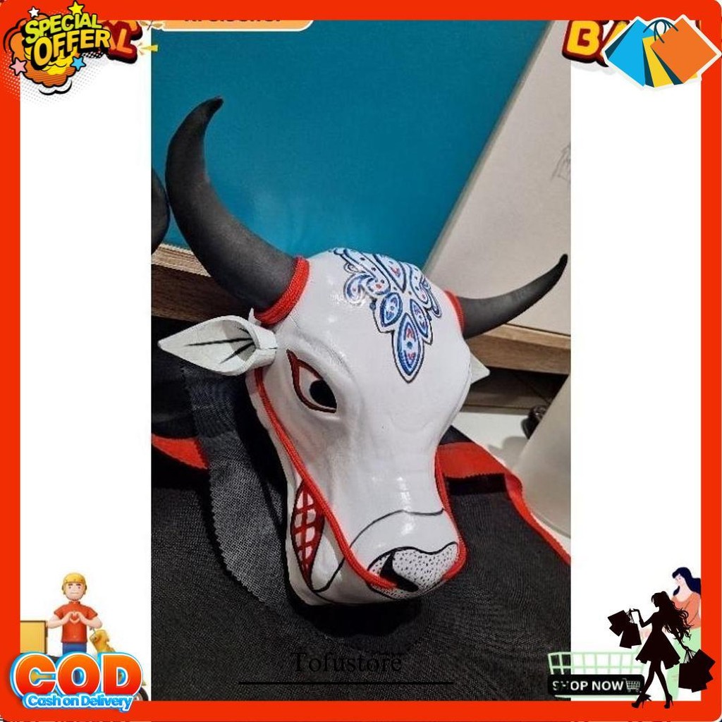 Mainan Bantengan Mberot Putih /Mainan Anak Anak Bantengan Bantengan Mberot Krs Original Produk