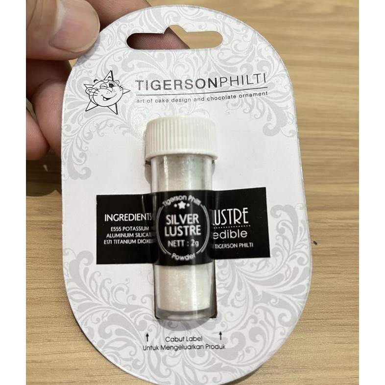 

LUSTRE DUST SILVER 2GR TIGERSON PHILTY BUBUK SILVER