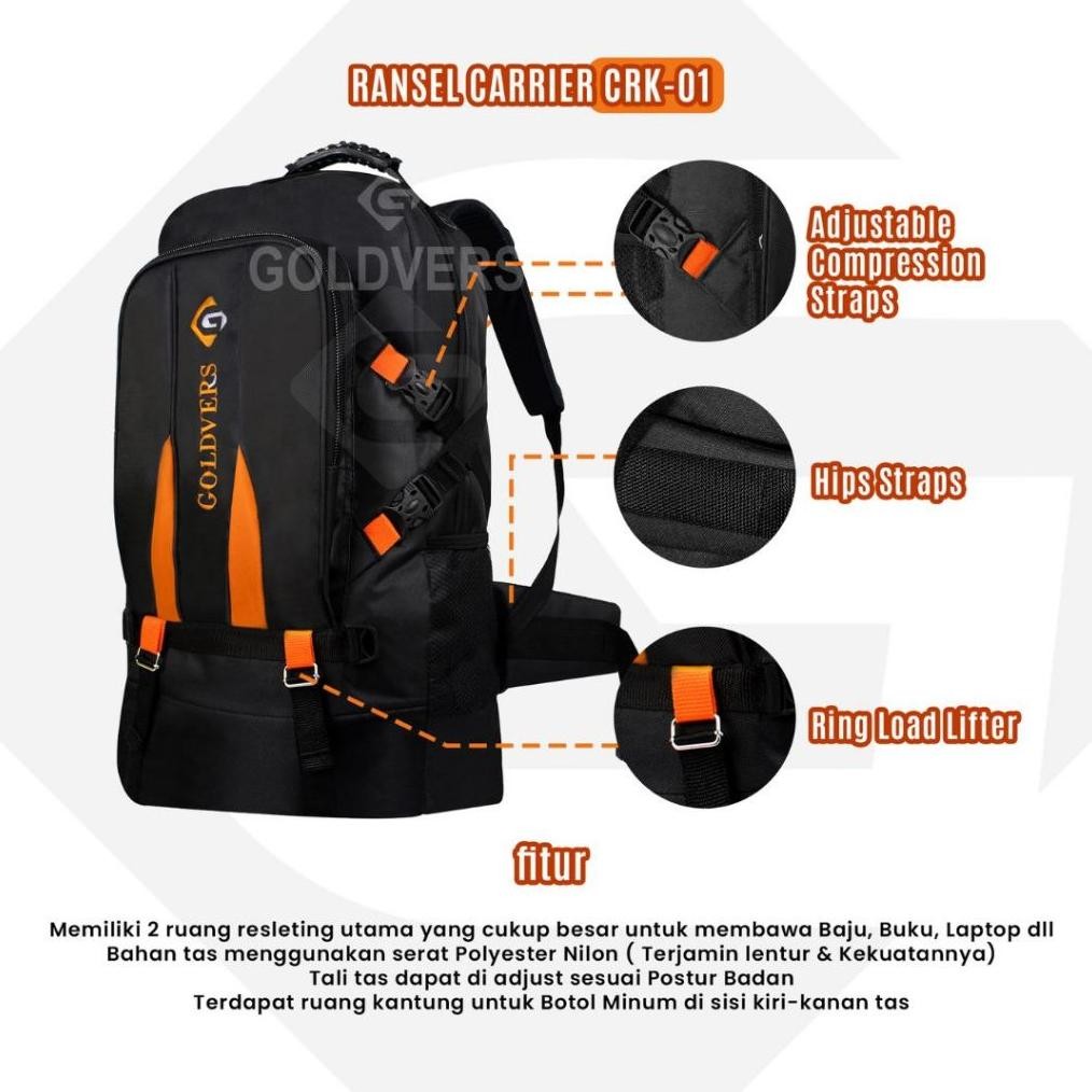 CR - - PINE Tas Ransel Pria Tas Ransel Jumbo Tas Punggung 50 Liter Tas Mudik Tas Punggung Tas Ransel