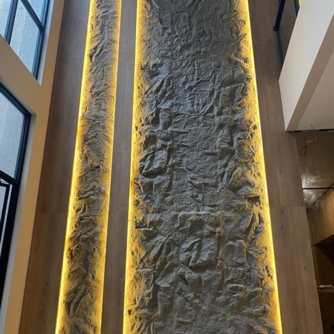 TERBARU - PU Stone Wall Panel Dinding 3D