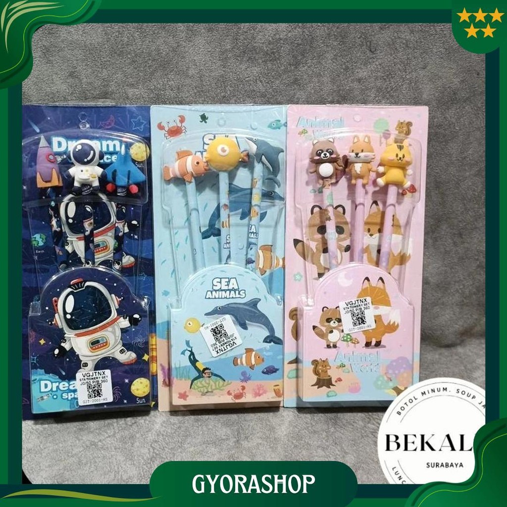 

Set Alat Tulis Sekolah Pensil 3Pcs Karakter Mini Stationery Fs0063 Promo Puncak
